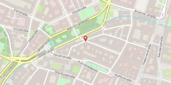 Karte der Umgebung von Prannerstr. 13, 80333 München