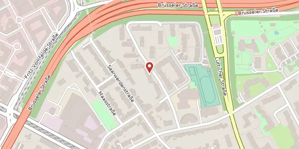 Karte der Umgebung von Lerchenstr. 12, 40547 Düsseldorf