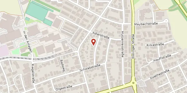 Karte der Umgebung von Eckenerstraße 13, 73760 Ostfildern