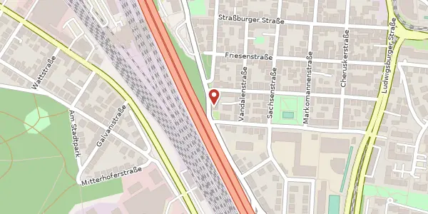 Karte der Umgebung von Burgunderstraße 57, 70435 Stuttgart