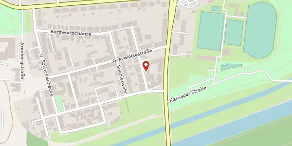Karte der Umgebung von Berswortschanze 6, 45329 Essen