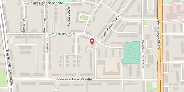 Karte der Umgebung von Albert-Ebert-Str. 44, 06130 Halle (Saale)