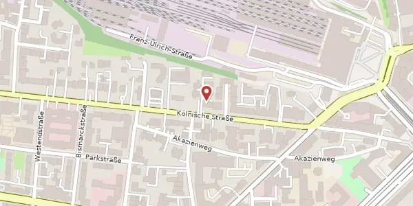 Karte der Umgebung von Kölnische Straße 54, 34117 Kassel