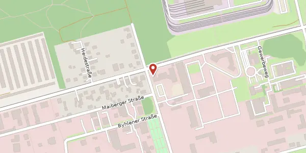 Karte der Umgebung von Nordparkstraße 30, 03044 Cottbus