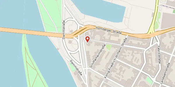 Karte der Umgebung von Rheinallee 3, 47119 Duisburg