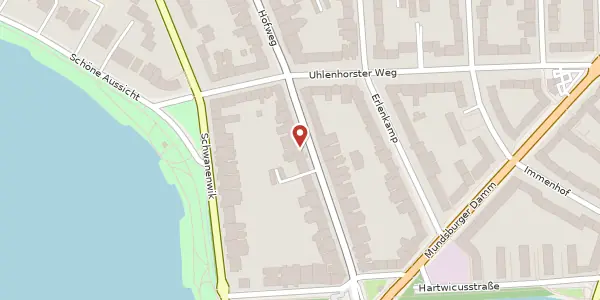 Karte der Umgebung von Papenhuder Straße 47, 22087 Hamburg