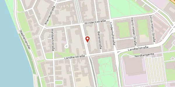 Karte der Umgebung von Meerfeldstr. 61, 68163 Mannheim