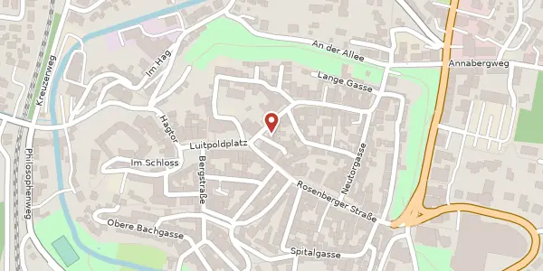 Karte der Umgebung von Luitpoldplatz 24, 92237 Sulzbach-Rosenberg