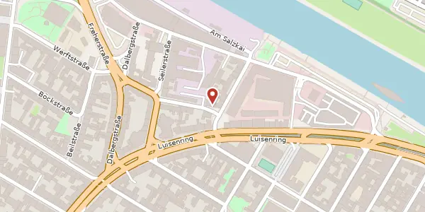Karte der Umgebung von Schanzenstraße 4, 68159 Mannheim