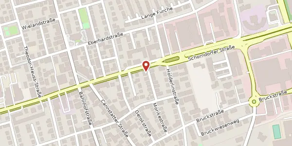 Karte der Umgebung von Herderstraße 13, 70734 Fellbach