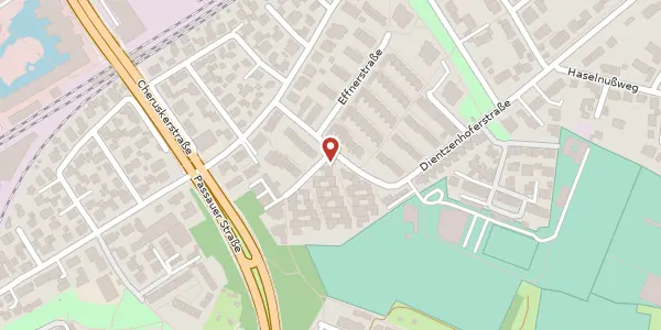 Karte der Umgebung von Dientzenhoferstraße 12, 90480 Nürnberg