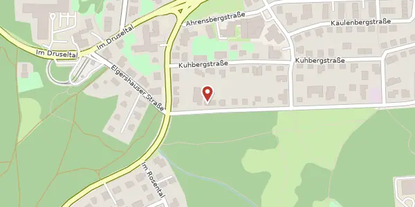 Karte der Umgebung von Dachsbergstraße 38 A, 34131 Kassel
