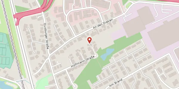 Karte der Umgebung von Hoffmannstr. 45, 40885 Ratingen