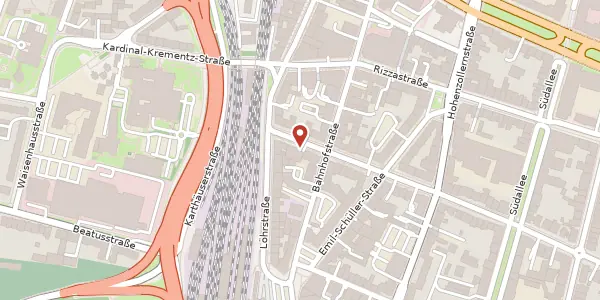 Karte der Umgebung von Roonstr. 49-51, 56068 Koblenz