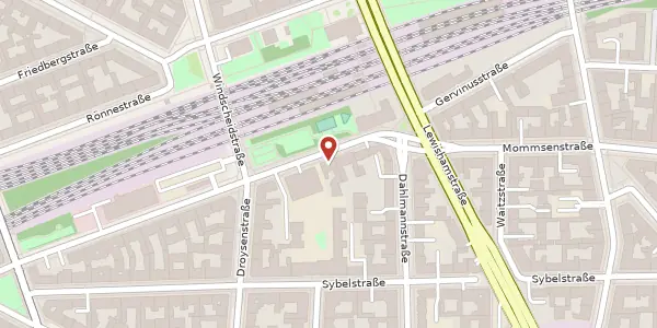 Karte der Umgebung von Gervinusstraße 12, 10629 Berlin