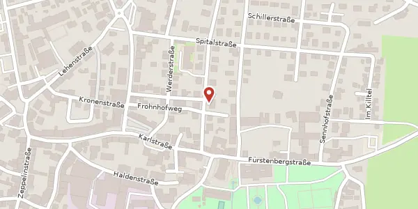 Karte der Umgebung von Moltkestraße 8, 78166 Donaueschingen