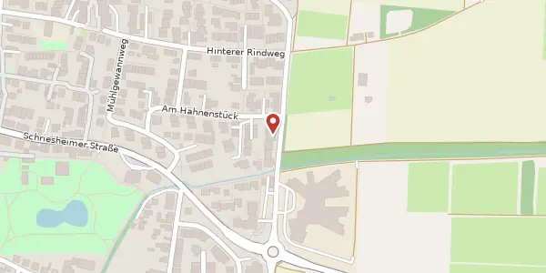 Karte der Umgebung von Hirschberger Allee 15, 68526 Ladenburg