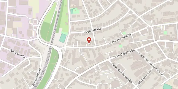 Karte der Umgebung von Fronackerstraße 62, 71332 Waiblingen