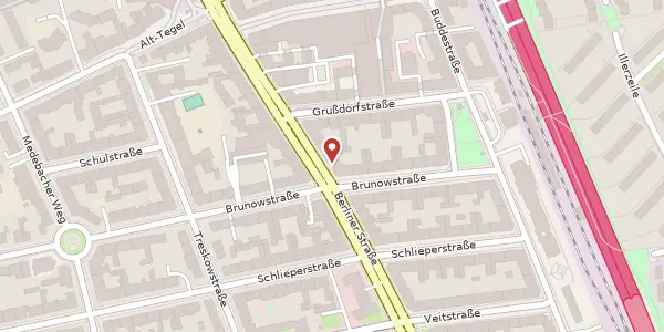 Karte der Umgebung von Berliner Straße 92, 13507 Berlin