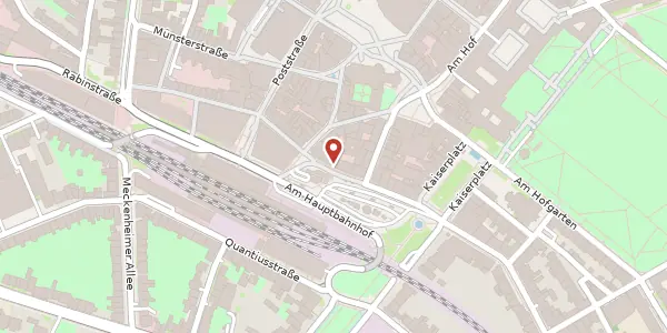 Karte der Umgebung von Maximilianstr. 16, 53111 Bonn