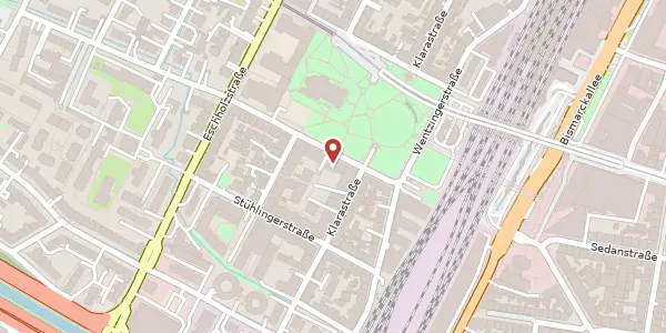 Karte der Umgebung von Engelbergstraße 19, 79106 Freiburg im Breisgau