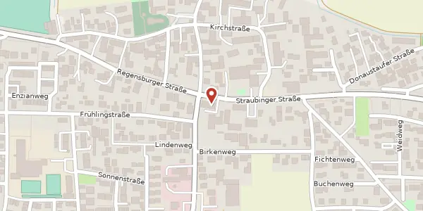 Karte der Umgebung von Straubinger Str. 2, 93092 Barbing