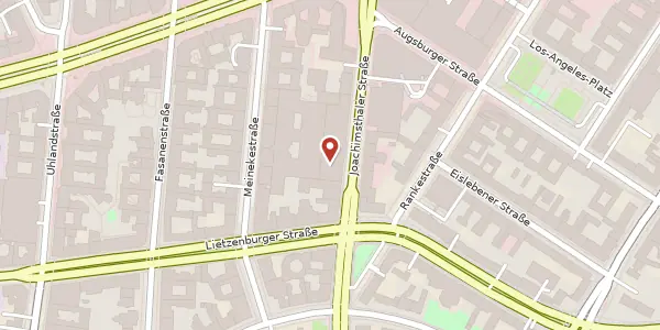 Karte der Umgebung von Joachimsthaler Straße 19, 10719 Berlin