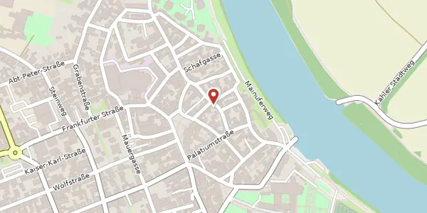 Karte der Umgebung von Kleine Rathausgasse 9, 63500 Seligenstadt