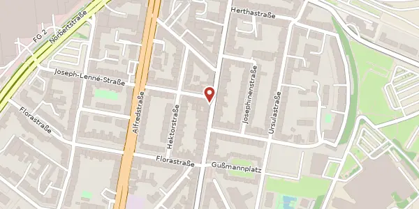 Karte der Umgebung von Rüttenscheider Str. 184, 45131 Essen