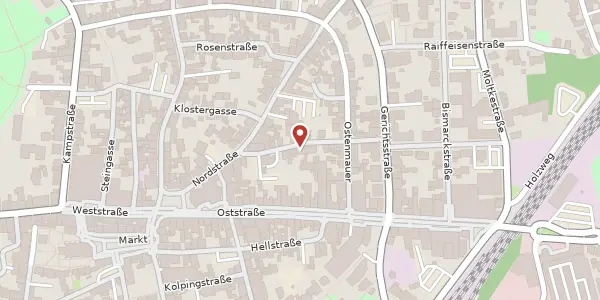 Karte der Umgebung von Königstr. 16, 59227 Ahlen