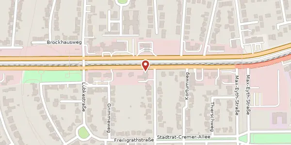 Karte der Umgebung von Westfalendamm 275, 44141 Dortmund
