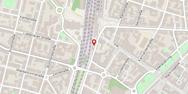 Karte der Umgebung von Bahnhofstraße 3, 67547 Worms