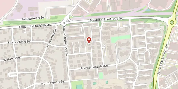Karte der Umgebung von Melibokusstr. 24a, 68519 Viernheim