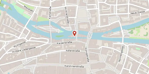 Karte der Umgebung von An der Fleischbrücke 2, 90403 Nürnberg