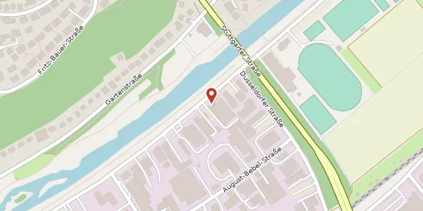 Karte der Umgebung von Bismarckstraße 134, 72072 Tübingen