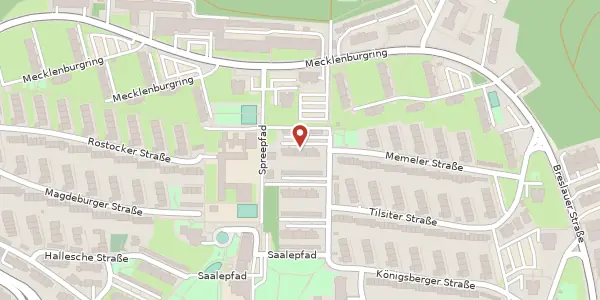 Karte der Umgebung von Memeler Straße 57, 66121 Saarbrücken