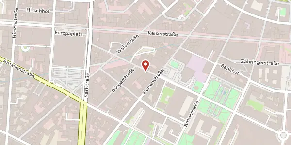 Karte der Umgebung von Erbprinzenstraße 23, 76133 Karlsruhe