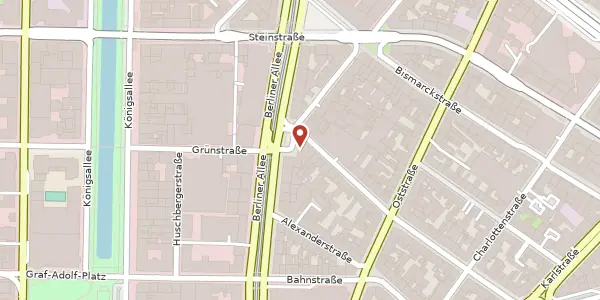 Karte der Umgebung von Berliner Allee 32, 40212 Düsseldorf