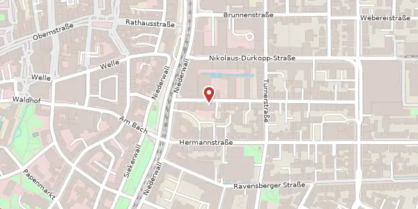 Karte der Umgebung von Marktstr. 8, 33602 Bielefeld