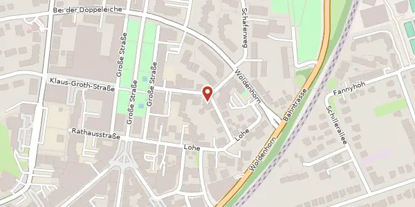Karte der Umgebung von Königstraße 10 - 14, 22926 Ahrensburg