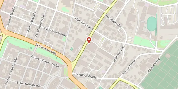 Karte der Umgebung von Gartenstraße 18, 88212 Ravensburg
