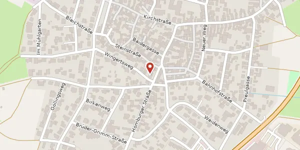 Karte der Umgebung von Homburger Straße 15, 61191 Rosbach vor der Höhe