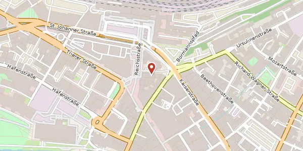 Karte der Umgebung von Karl-Marx-Straße 1, 66111 Saarbrücken