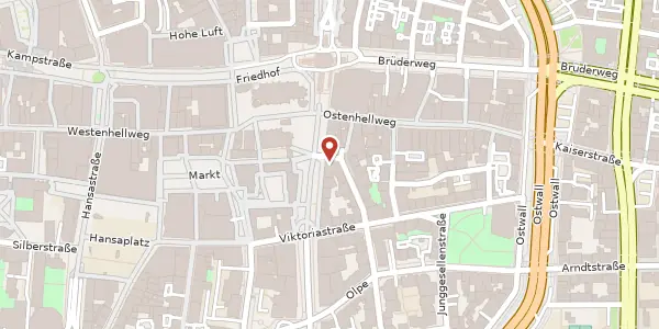 Karte der Umgebung von Rosental 1, 44135 Dortmund
