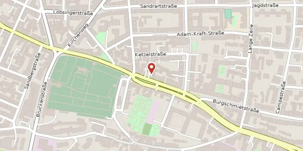 Karte der Umgebung von Johannisstr. 44, 90419 Nürnberg