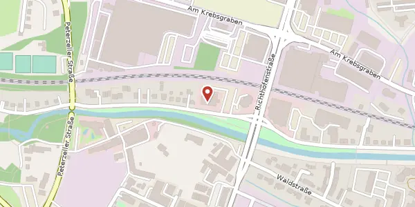 Karte der Umgebung von Sebastian Kneipp Straße 60, 78048 Villingen-Schwenningen