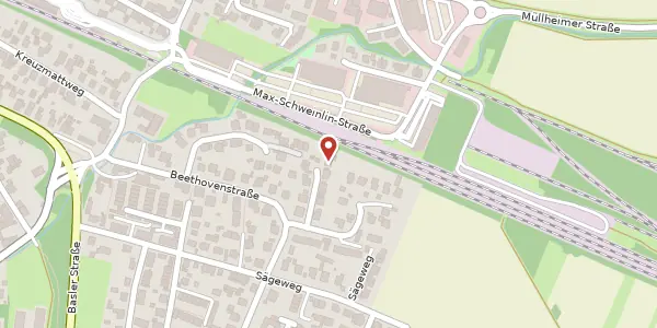 Karte der Umgebung von Silcherweg 10, 79395 Neuenburg am Rhein
