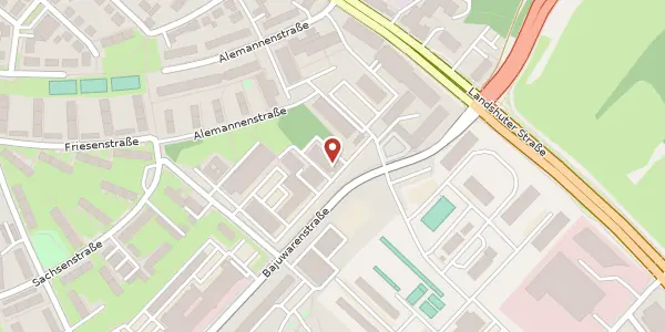 Karte der Umgebung von Bajuwarenstraße 2 e, 93053 Regensburg