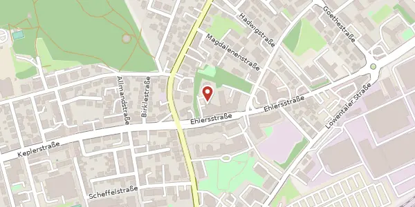 Karte der Umgebung von Ehlersstraße 11, 88046 Friedrichshafen