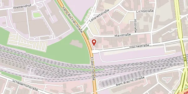 Karte der Umgebung von Hachestr. 90, 45127 Essen
